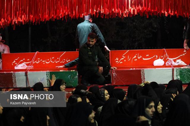 آیین استقبال از پیکرهای مطهر شهدای گمنام - کاشان