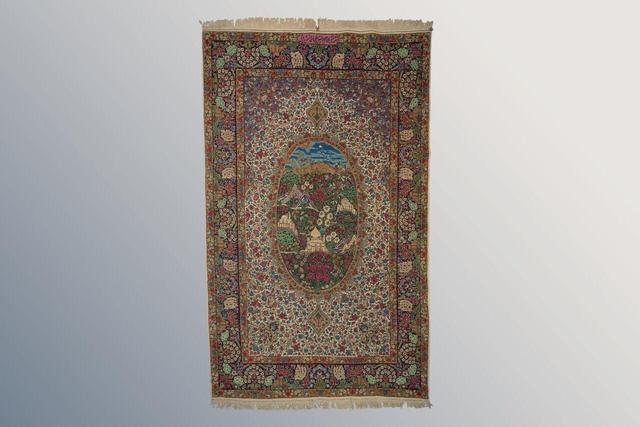 رونمایی موزه الکفیل از فرش کرمانی نادر در روز جهانی هنر اسلامی