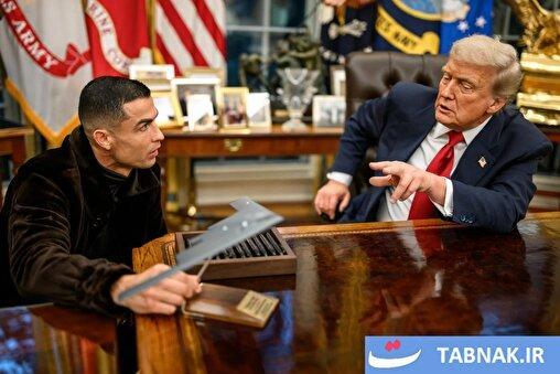 عکس:وقتی رونالدو برای ترامپ «دریبل سیاسی» زد!