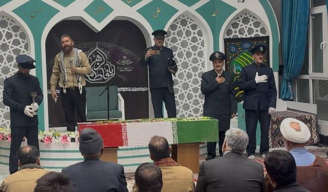 تشییع شهید گمنام در آستان برادر امام رضا(ع)