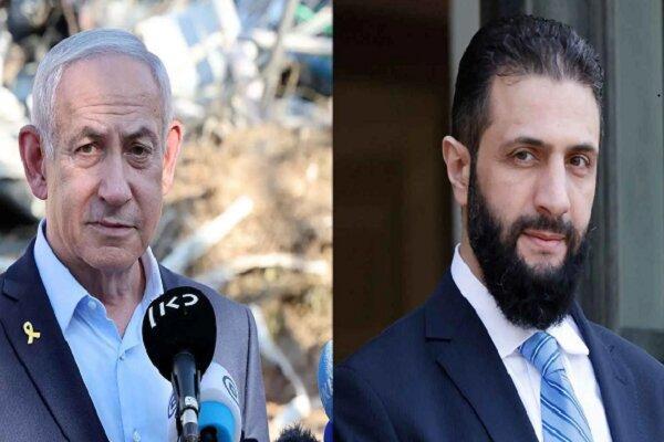 واکنش منفعلانه و تکراری رژیم جولانی به حضور نتانیاهو در خاک سوریه