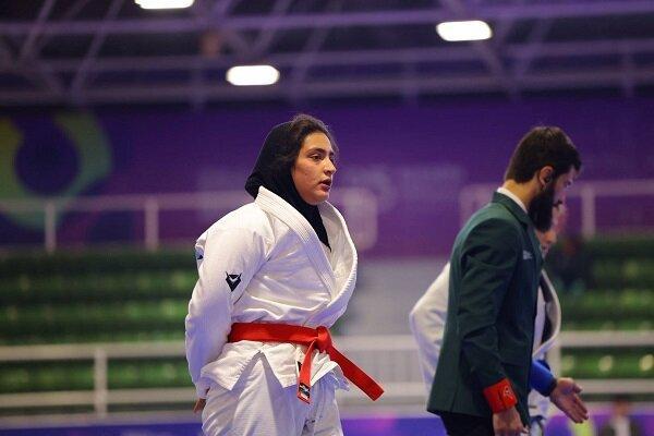 دختر جوجیتسوکار ایران برابر نماینده فلسطین باخت