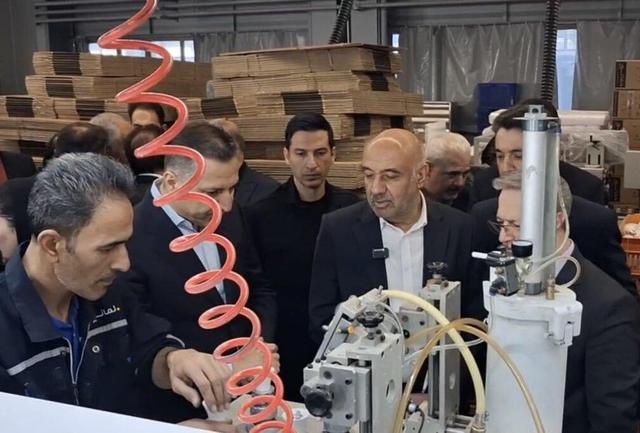 وزیر تعاون از کارخانه لامپ‌های کم‌مصرف البرز بازدید کرد