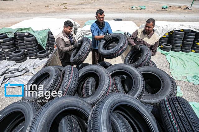 محموله میلیاردی لاستیک خارجی قاچاق در مهاباد توقیف شد