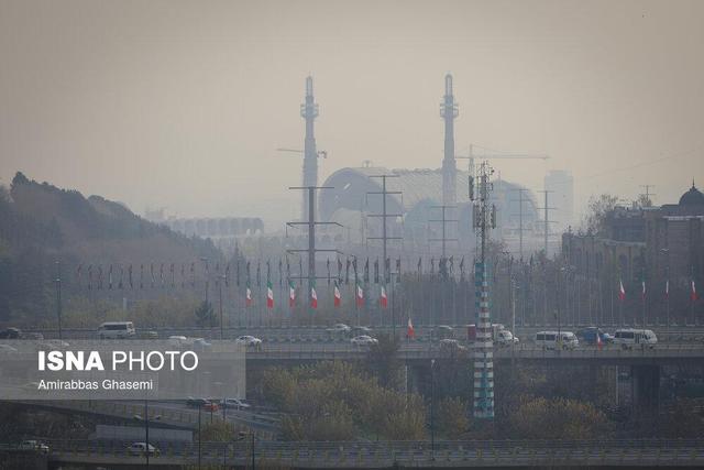 کیفیت هوای تهران در شرایط «ناسالم برای گروه‌های حساس»