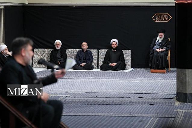 برگزاری اولین شب مراسم عزاداری ایام شهادت حضرت فاطمةالزهرا (س) با حضور رهبر انقلاب