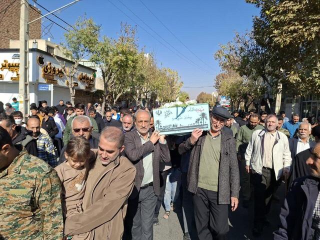 تشییع شهید گمنام در محمودآباد نمونه