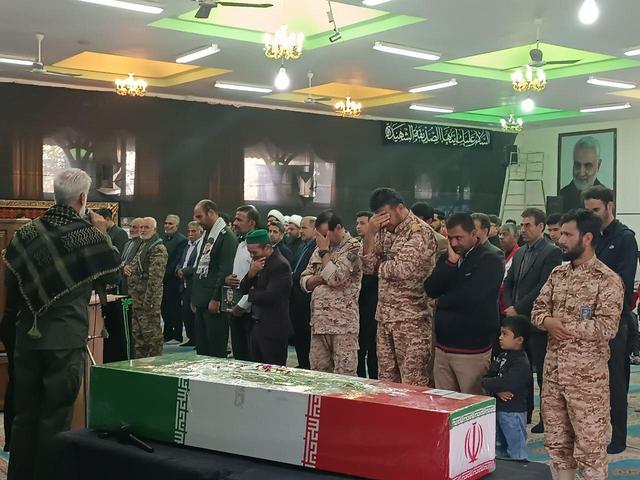 تشیع پیکر مطهر شهید گمنام در شهرستان مرزی خواف