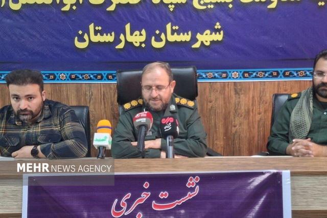 سلطانی: ۲۴۰ عنوان برنامه در هفته بسیج بهارستان اجرا می‌شود