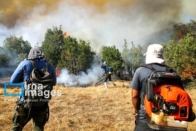 اجرای گسترده‌ترین عملیات مهار آتش‌سوزی در جنگل‌های چالوس
