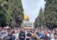 حضور هزاران فلسطینی در نماز جمعه مسجدالاقصی+ عکس