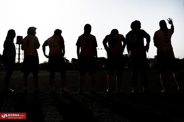 برگزاری تمرین بدنسازی زنان ملی‌پوش فوتسال ایران پیش از دیدار برابر برزیل
