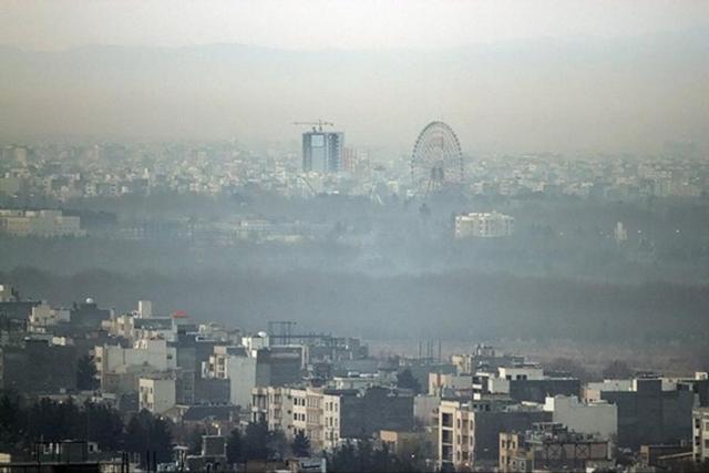 افزایش آلودگی هوای تهران با بروز وارونگی دما