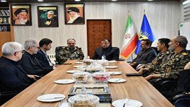 دیدار استاندار گلستان با فرمانده سپاه نینوا به مناسبت هفته بسیج