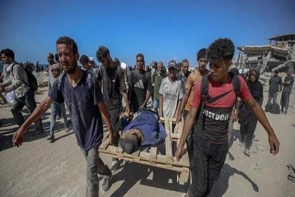 آغاز عملیات بیرون کشیدن پیکر شهدا در غزه