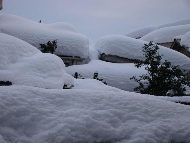 تصاویری از بارش برف ۳ متری در پاییز