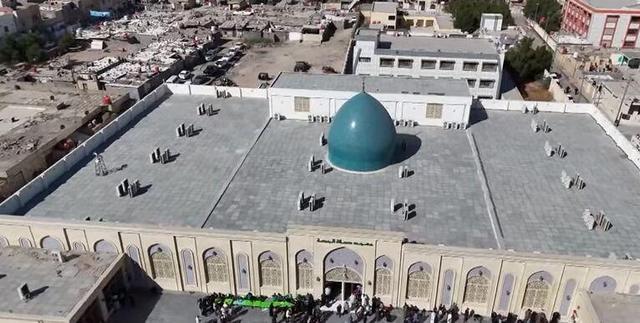 افتتاح بزرگ‌ترین مسجد منطقه «خمسة میل» بصره عراق پس از دو سال ساخت