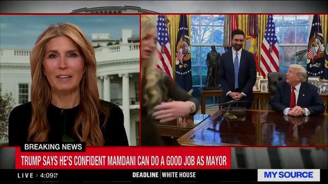 متلک مجری تلویزیون به لحظه عاشق شدن ترامپ و ممدانی! +ویدیو