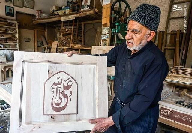 عکس/ نجار باشی اهل بیت(ع)
