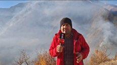 تنها هواپیماهای ایلیوشین ایران در عملیات اطفای حریق جنگل‌های الیت حضور دارند / آتش به صورت کامل مهار نشده است + فیلم