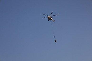 چهارمین بالگرد هلال احمر راهی عملیات اطفای حریق شد