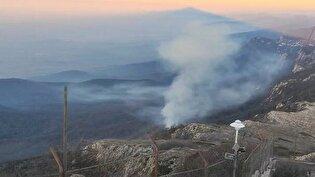 حریق در جنگل‌های هیرکانی غرب گلستان تحت کنترل است