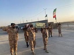 استقبال از پیکر پاک یک شهید گمنام در مرز جنوب غرب