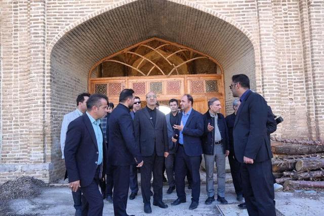 آغاز مرمت جامع کاروانسرای شاه‌عباسی ماهیدشت کرمانشاه