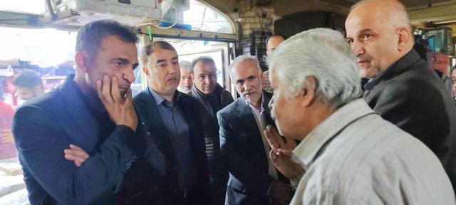 بازدید مدیرکل میراث‌فرهنگی استان و نماینده مردم همدان در مجلس از بازار تاریخی  