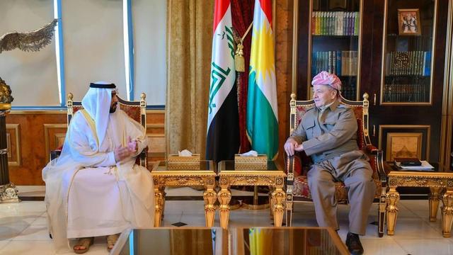 تأکید بر توسعهی روابط اقتصادی در دیدار مسعود بارزانی و سرکنسول جدید امارات