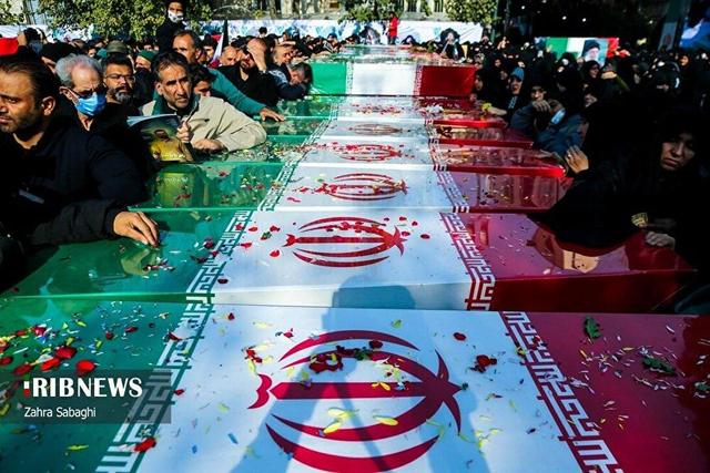 تشییع پیکر مطهر شهدای گمنام -تهران (۲)