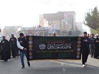برپایی دسته عزاداری همزمان با سالروز شهادت حضرت فاطمهالزهرا (س) در چهاربرج