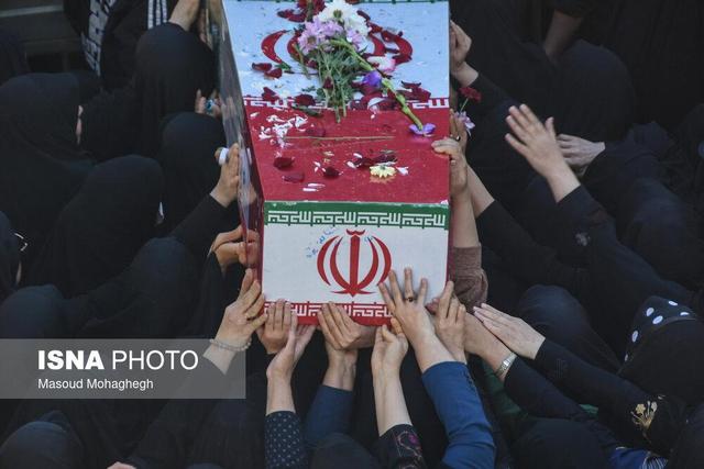 مراسم تشییع ۸ پیکر شهدای گمنام - سمنان