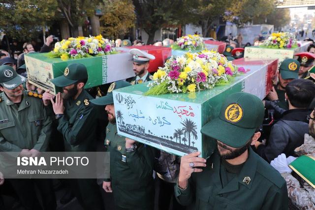 تشییع باشکوه ۴ شهید گمنام در تبریز