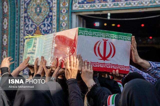 مراسم تشییع پیکرهای ۸ شهید گمنام - اهواز