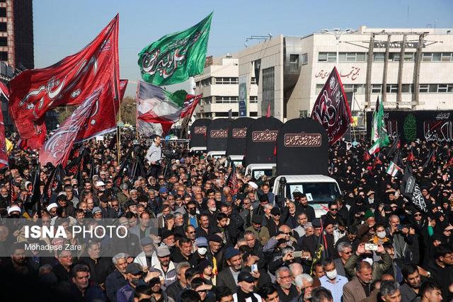 مراسم تشییع پیکرهای ۱۳ شهید گمنام - مشهد