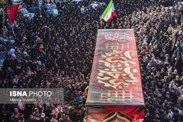 مراسم تشییع پیکرهای ۱۰ شهید گمنام - ساری