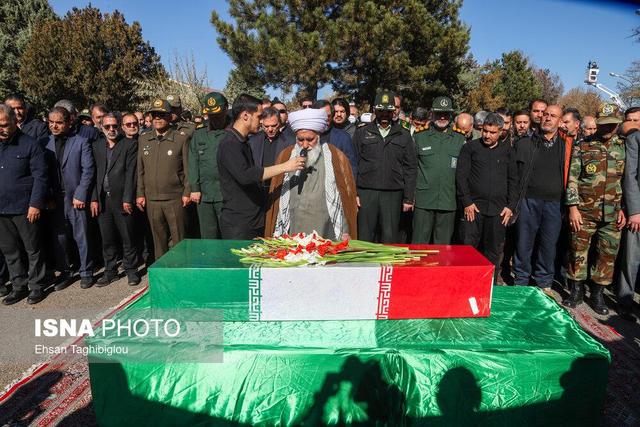 مراسم تشییع پیکر شهید گمنام - زنجان