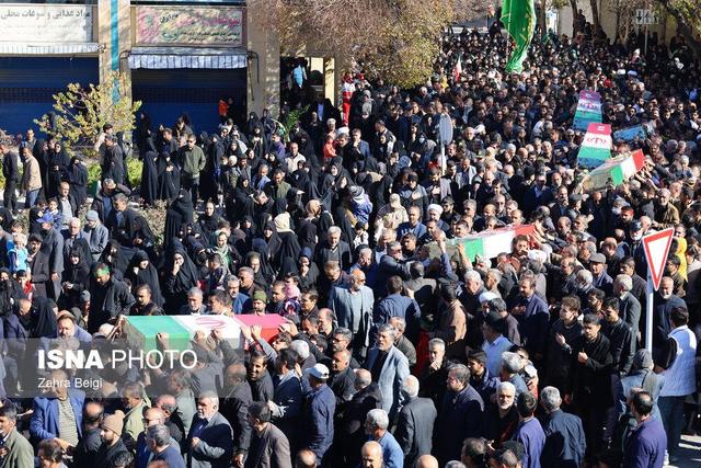 مراسم تشییع پیکرهای ۶ شهید گمنام - شهرکرد