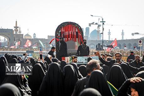 اجتماع عزاداران فاطمی و تشییع پیکر‌های مطهر ۱۳ شهید گمنام در مشهد