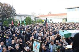 پیکر مطهر ۷ شهید گمنام در رشت تشییع شد