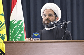 استقبال از مراسم تشییع فرمانده ارشد حزبالله در لبنان + فیلم