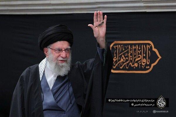 مراسم شام شهادت حضرت زهرا (س) با حضور رهبر انقلاب برگزار شد