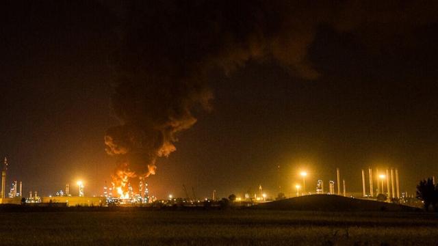 انفجار در پالایشگاه اربیل