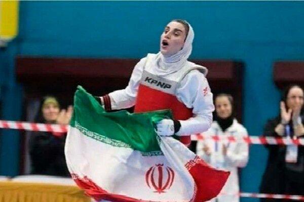 نسیبه شهبازی صاحب گردن آویز برنز شد