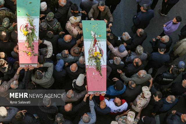 تشییع پیکر شهدای گمنام در سمنان