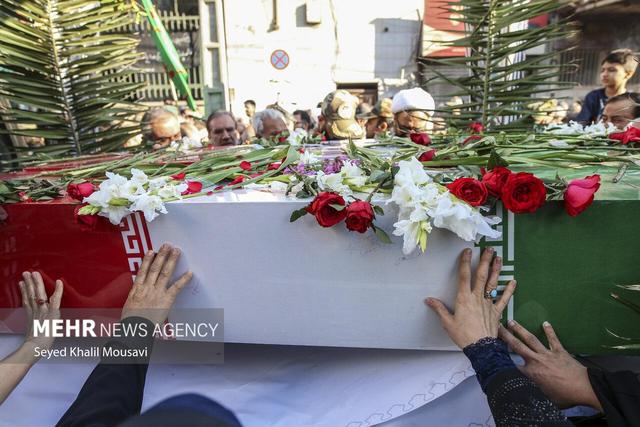 تشییع ۸ شهید گمنام دفاع مقدس در اهواز