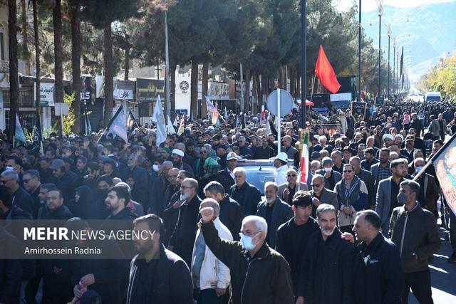 مراسم تشییع پیکر شهید گمنام در توانبخشی حضرت علی اکبر (ع)