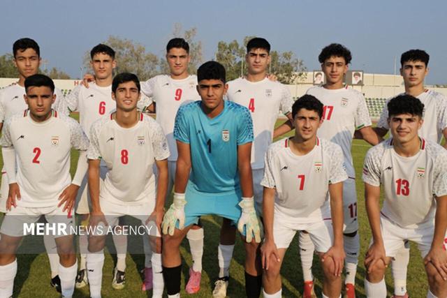 پیروزی تیم فوتبال نوجوانان ایران بر چین تایپه در انتخابی جام ملت‌ها