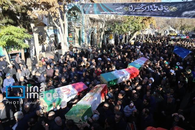 تشییع پیکر مطهر هشت آلاله زهرایی در خراسان‌شمالی